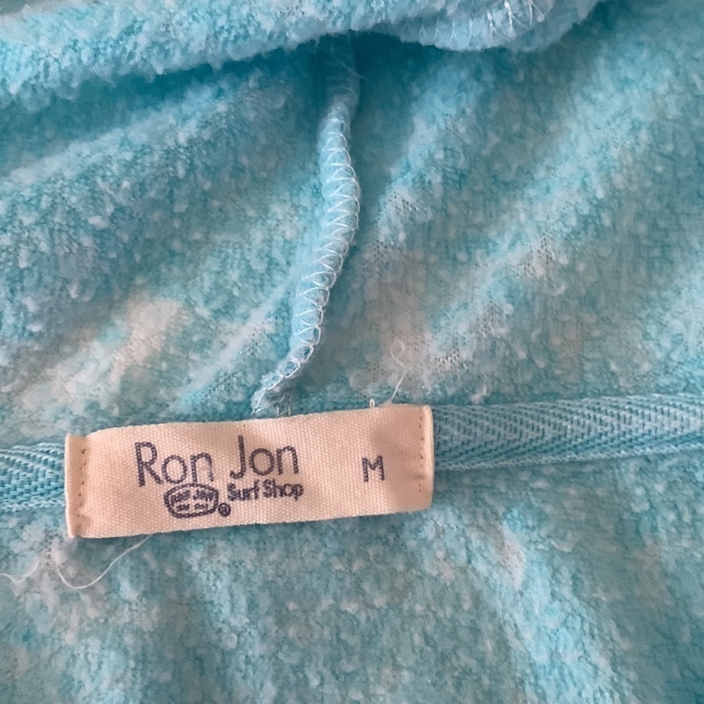 Sweatshirt Ron Jon hoodie ombré aqua white Orlando soft - Picture 11 of 13